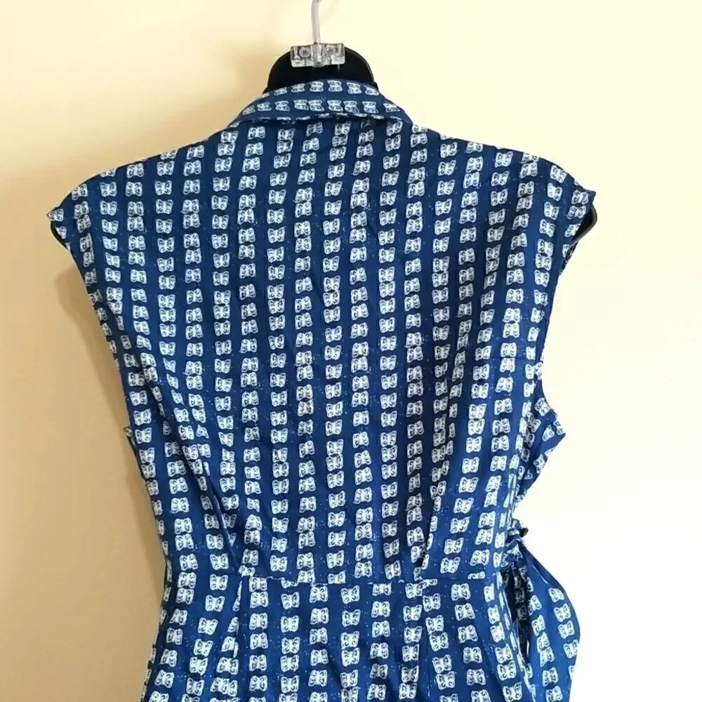 Urban Outfitters  Blue& White Wrap Dress Sz Xsmall